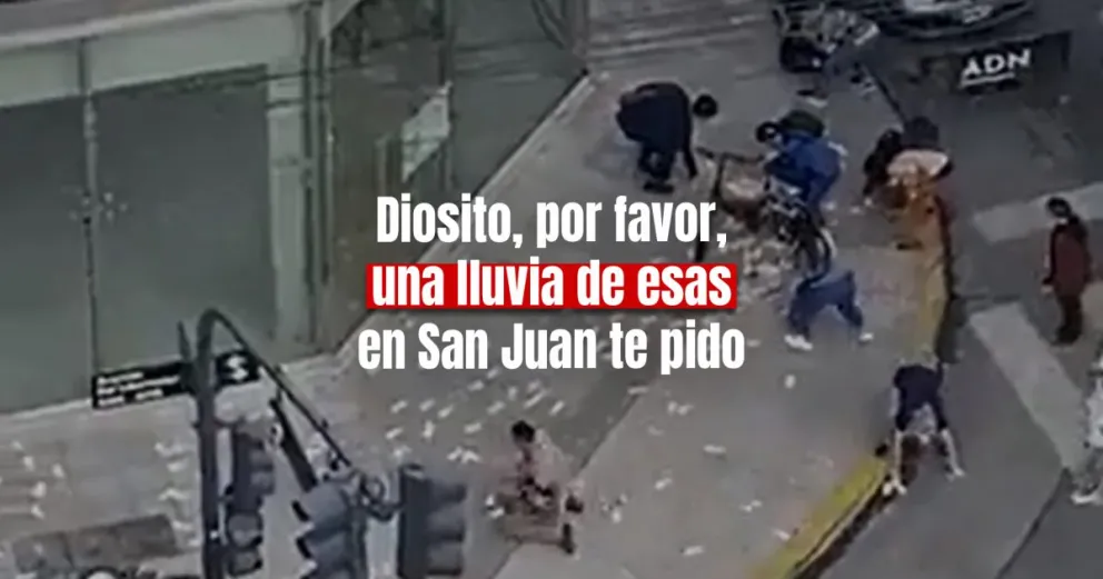 Increíble lluvia de millones de pesos en Buenos Aires 