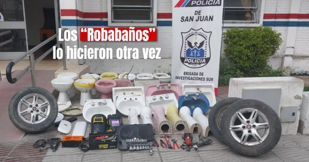 Secuestraron un arma de fuego y juegos de baño robados