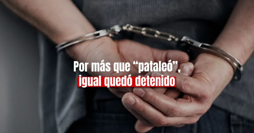 Golpeó, robó, rompió los vidrios del patrullero pero igual fue detenido