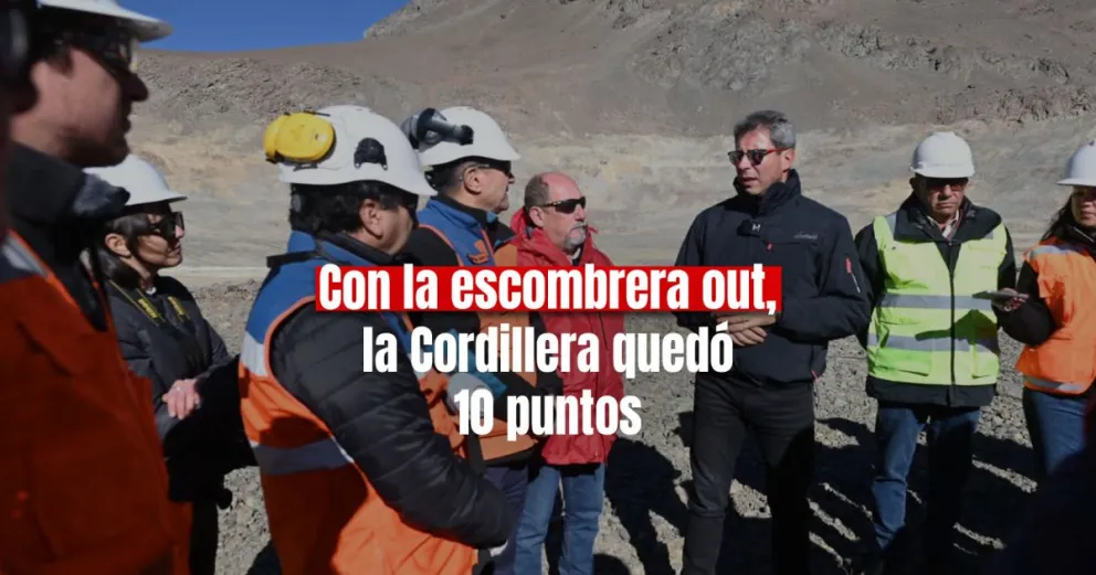 Uñac destacó el trabajo en el retiro de la escombrera