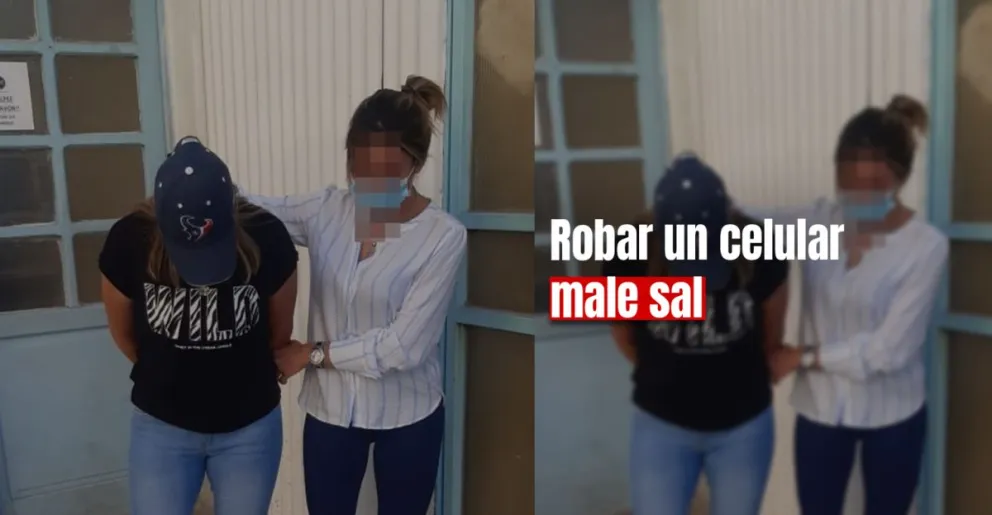 Detuvieron a una mujer por el robo de un celular a una menor
