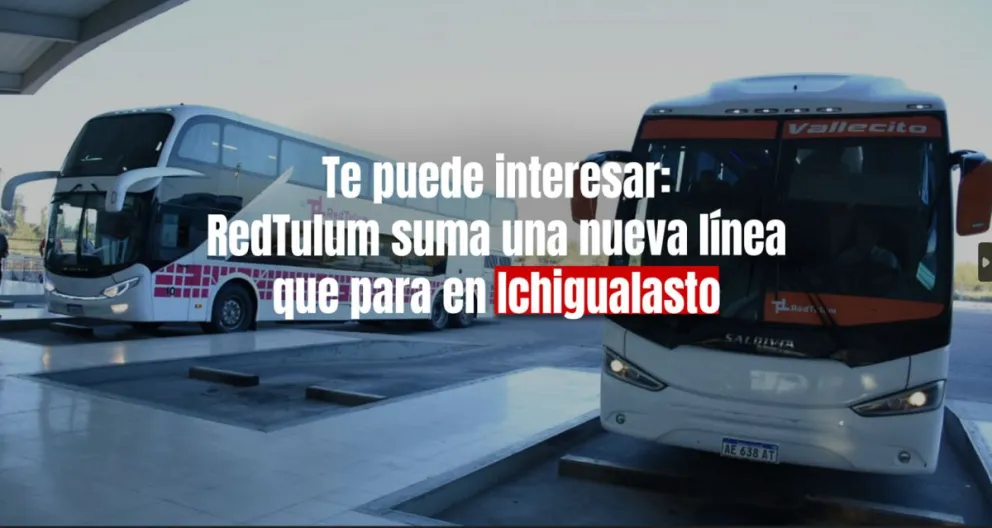 RedTulum pondrá en funcionamiento la linea 850-I, con paradero en el Parque Provincial Ichigualasto