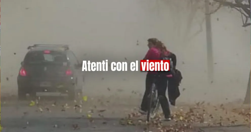 Se viene viento Sur y podría llegar a 50 kilómetros por hora 
