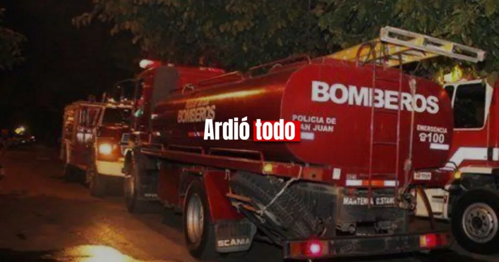 Una grúa se prendió fuego en la calle