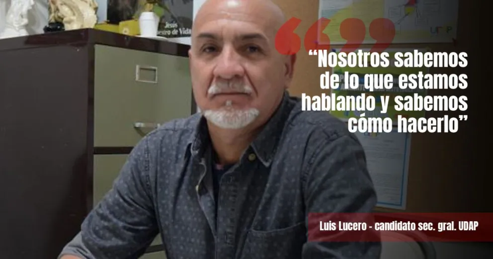 Luis Lucero destacó las propuestas de la lista celeste y se diferenció de la oposición gremial