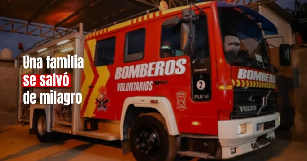 Se incendió una casa en Santa Lucía 