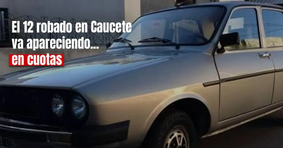 Robo del Renault 12 en Caucete: encontraron las ruedas