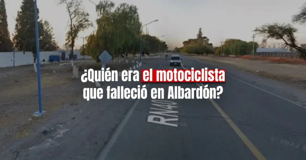 Tragedia en Albardón: Identificaron al motociclista fallecido