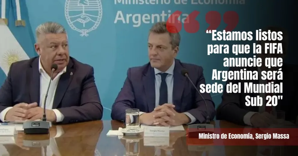 Argentina oficializó la firma de los avales para la organización del Mundial sub-20