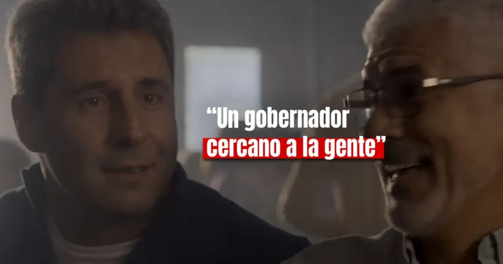 El gobernador filmó y protagonizó un spot para su campaña 