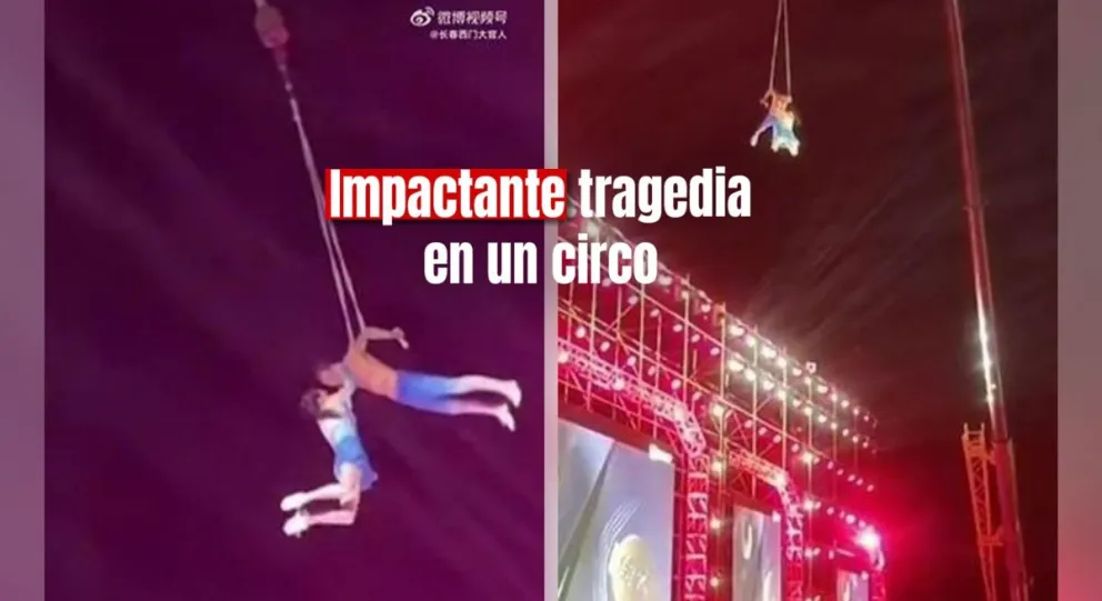 Una trapecista murió en un circo de China tras caer desde más de 9 metros de altura