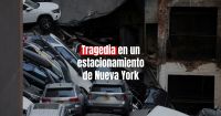 Impactante derrumbe en un estacionamiento de Nueva York: un muerto y cinco heridos