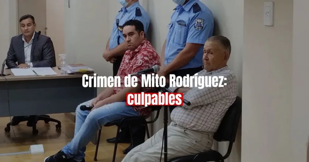 Crimen de "Mito" Rodríguez: declararon culpables a los dos imputados
