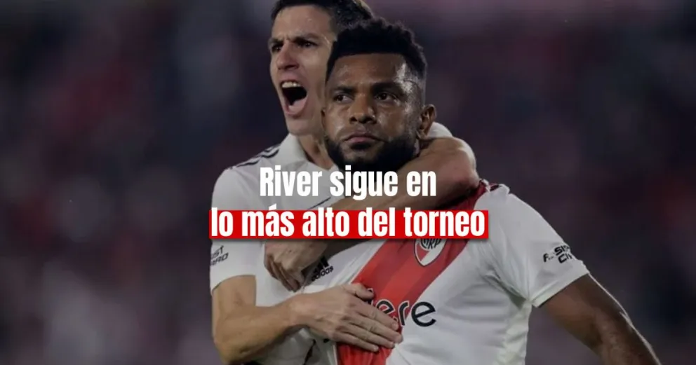River ganó y se afianza en la punta 