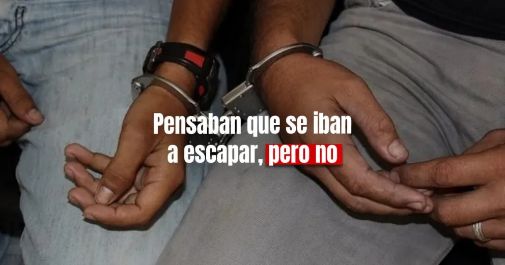 Dos ladrones fueron detenidos por robar, uno es menor 