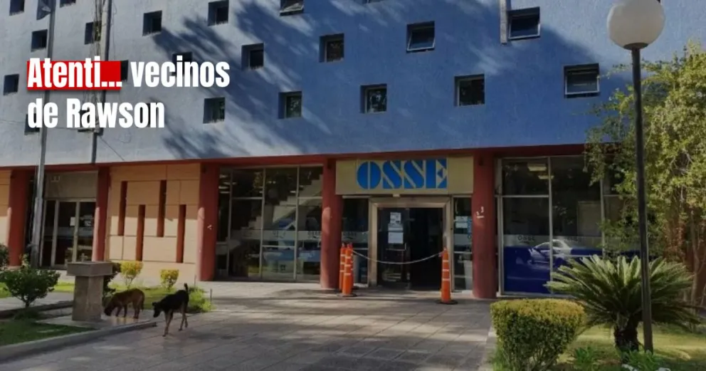 Sin agua en algunos barrios de Rawson por trabajos de OSSE
