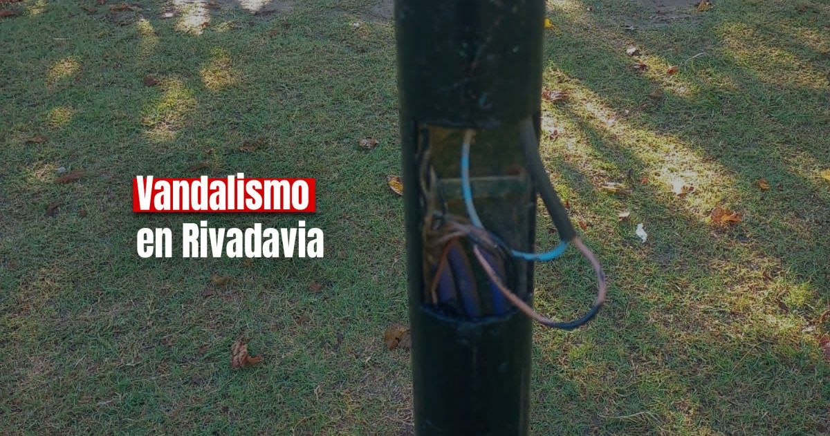 La Municipalidad de Rivadavia denunció actos de vandalismo en las plazas