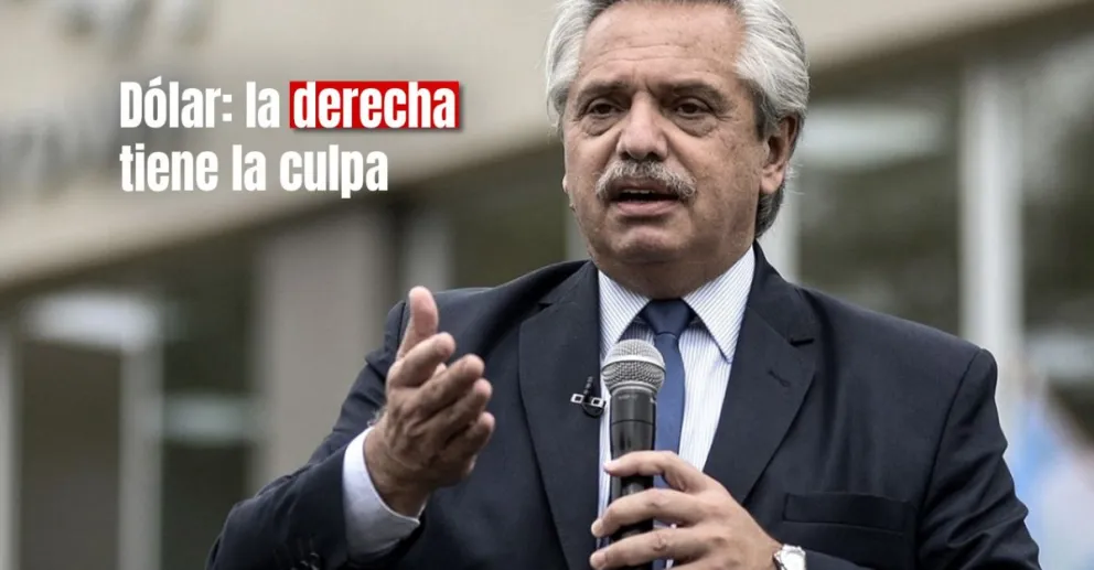 Alberto Fernández culpó a la "derecha argentina" por la suba del dólar