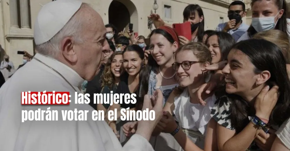 El Papa Francisco permitió a mujeres votar en el próximo Sínodo