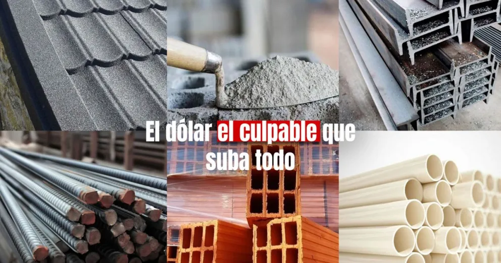 Aumentos de entre 8% y 14% en materiales de construcción