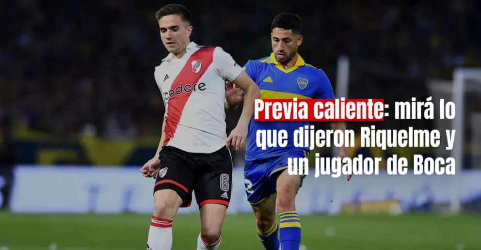 A una semana del Superclásico, Riquelme y Figal calentaron la previa