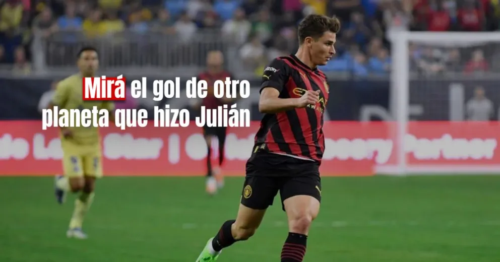Julián Álvarez imparable: anotó un mega golazo para el City