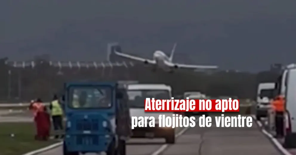 Un piloto de FlyBondi no pudo aterrizar por el viento y tuvo que realizar una maniobra arriesgada