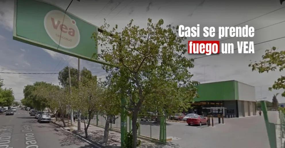 Un incendio en el fondo de una casa casi se expande a un supermercado Vea
