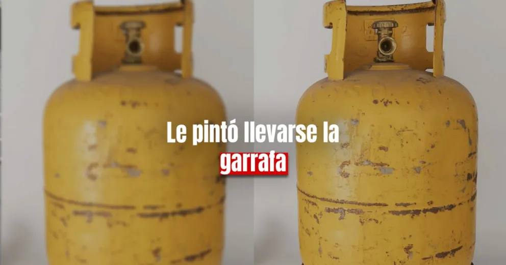 Un ladrón robó una garrafa y fue atrapado 