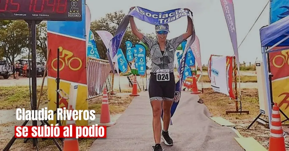 Claudia Riveros ganó el triatlón half de Termas de Río Hondo