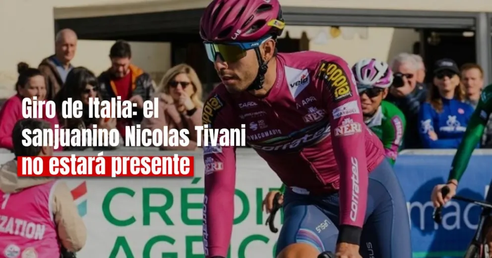 Nicolás Tivani no correrá el Giro de Italia