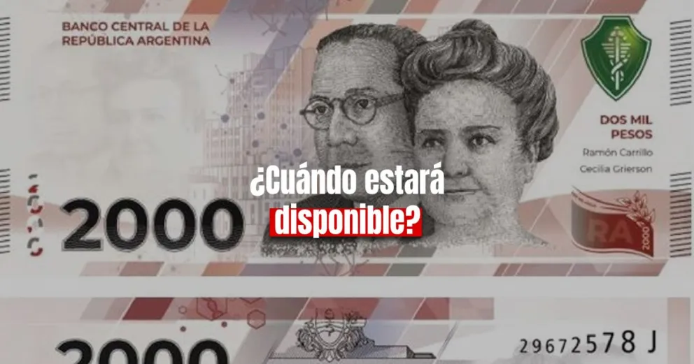El Banco Central lanzó el nuevo billete de $2000