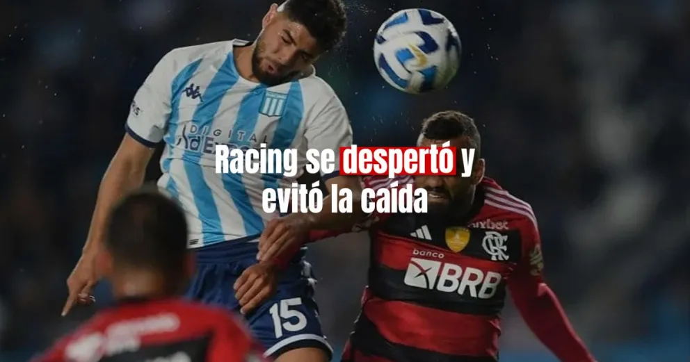 Racing lo perdía pero rescató un punto ante Flamengo