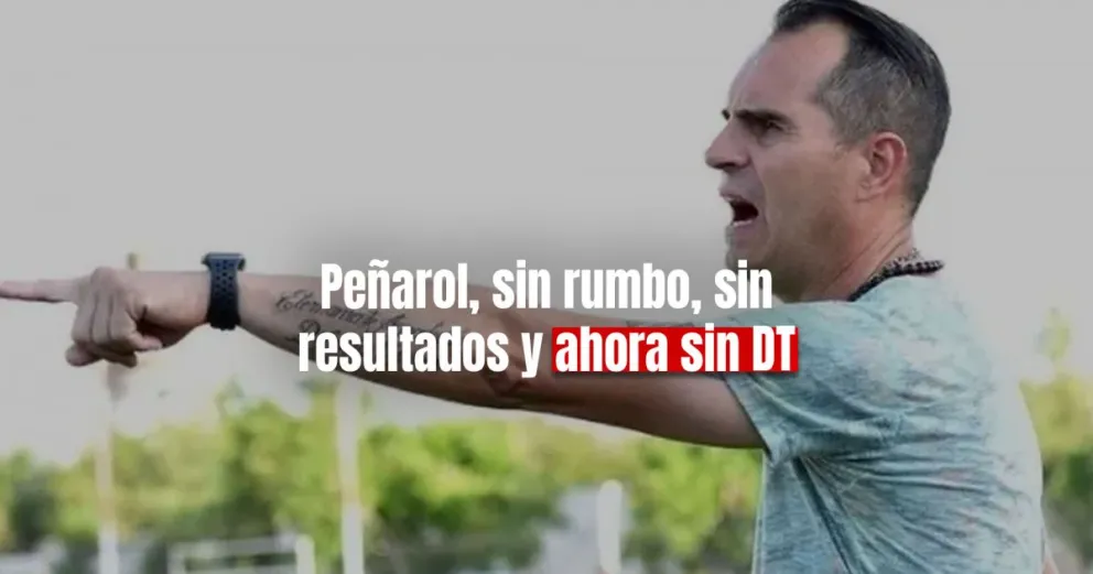 Peñarol volvió a perder y Cristian Bove dejó de ser el técnico