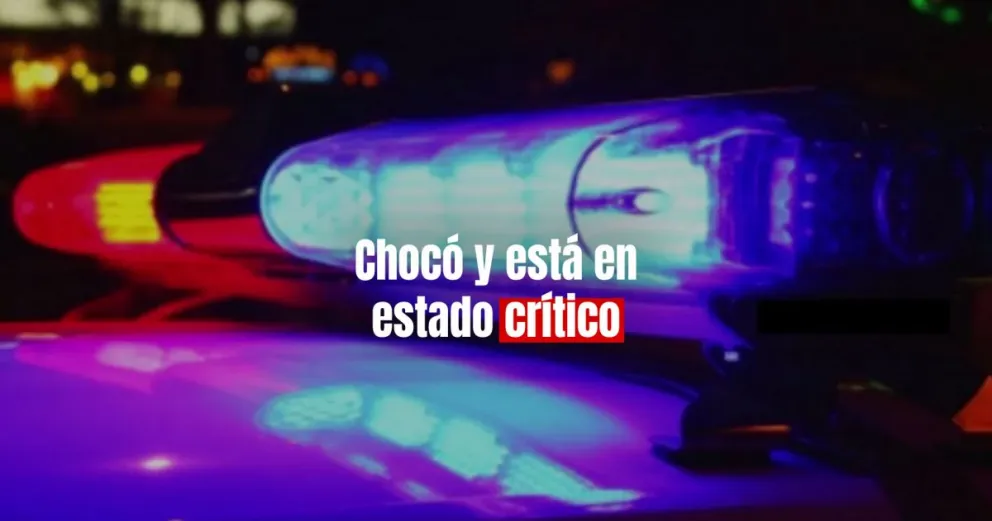 Un siniestro vial dejó a una persona con heridas de gravedad