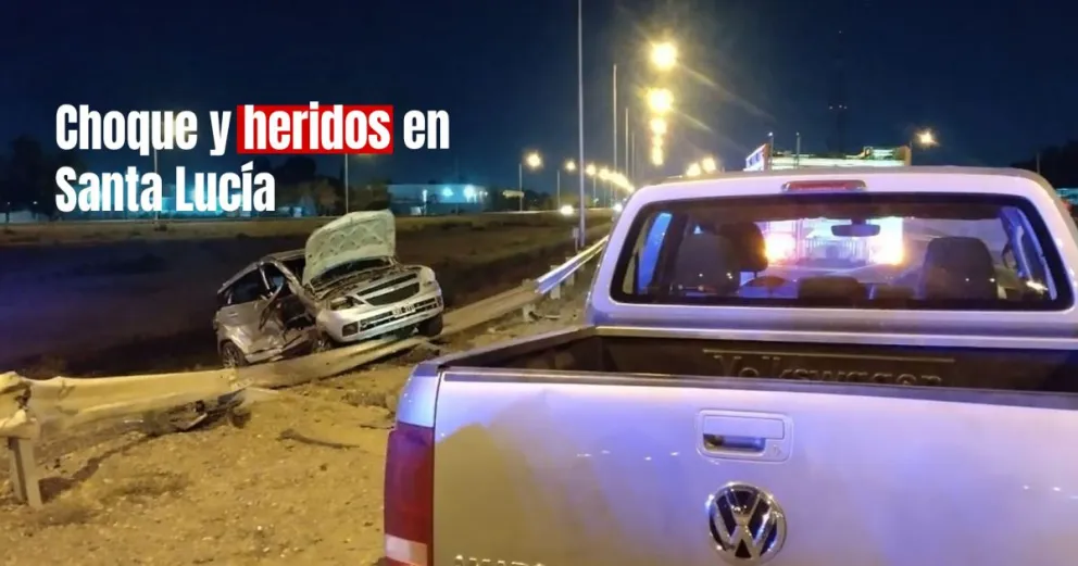 Un choque dejó a cuatro personas heridas 
