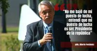 Alberto Fernández: “Bajarse es irse a la casa; yo soy militante y presidente”
