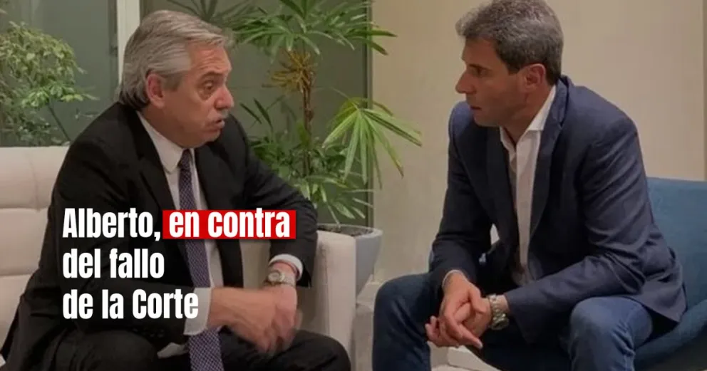 Alberto Fernández criticó a la Corte y respaldó a Uñac