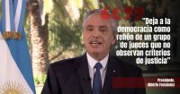 Alberto Fernández: "La Corte se ha convertido en el brazo operativo de oposición" 