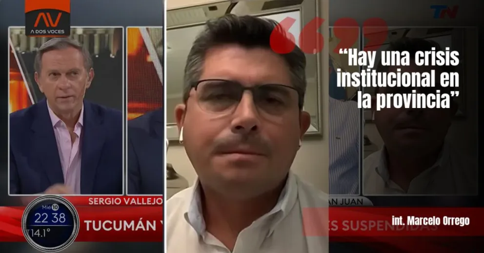 Un candidato a gobernador sanjuanino estuvo en A dos voces y fue muy crítico con la situación institucional 