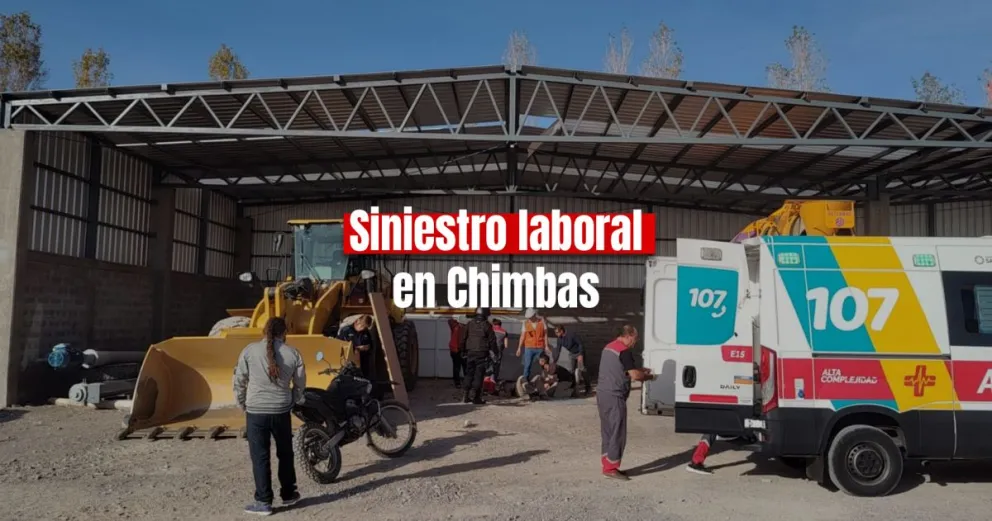 Un operario se cayó del tinglado y tuvo que ser hospitalizado de urgencia 