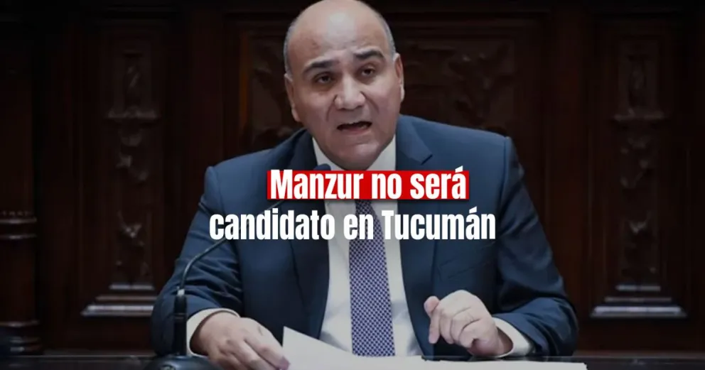 Juan Manzur anunció que baja su candidatura a vicegobernador en Tucumán 