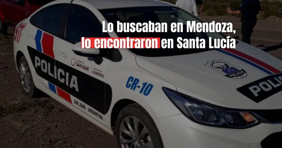 Encontraron a un prófugo de la Justicia en Santa Lucía