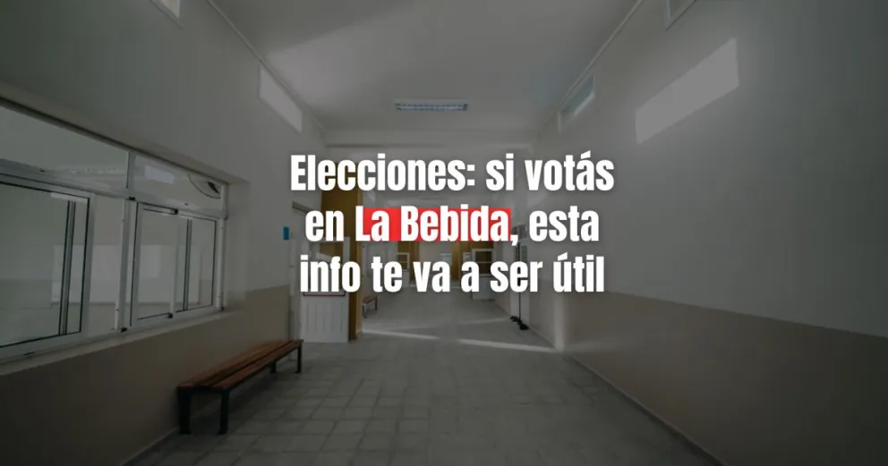 Bajaron una escuela de La Bebida de las elecciones, por no estar en "condiciones de habitabilidad"