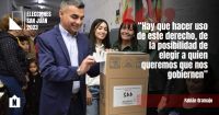 Elecciones en San Juan: Fabián Gramajo y Daniela Rodriguez, de los primeros en votar