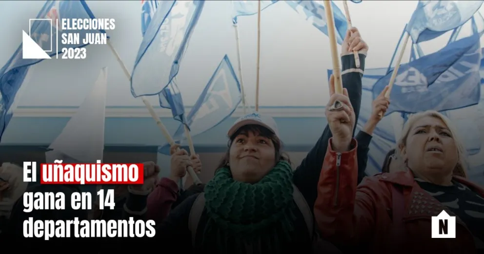 El uñaquismo se quedaría con 14 departamentos en San Juan