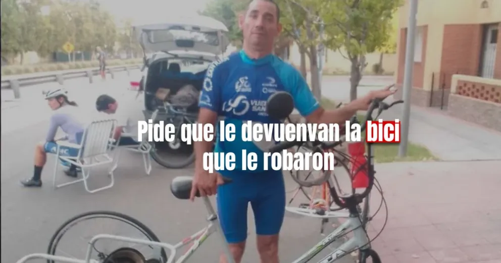 Un ladrón robó la bici adaptada de un campeón sanjuanino 
