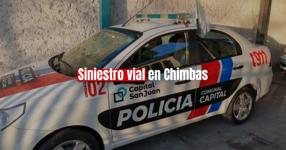 Un auto y dos motos chocaron en Chimbas 