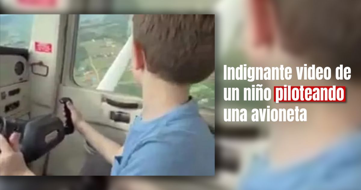 Viral: un video de un niño piloteando una avioneta está siendo investigado en Paraguay