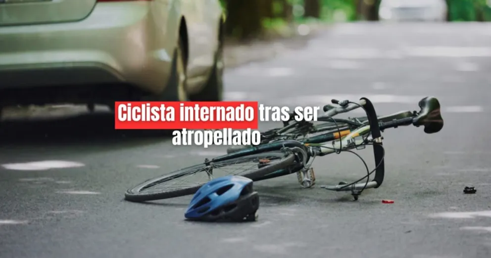 Un joven de 17 años embistió con su auto a un ciclista 